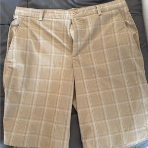 Nike Plaid Tan Shorts